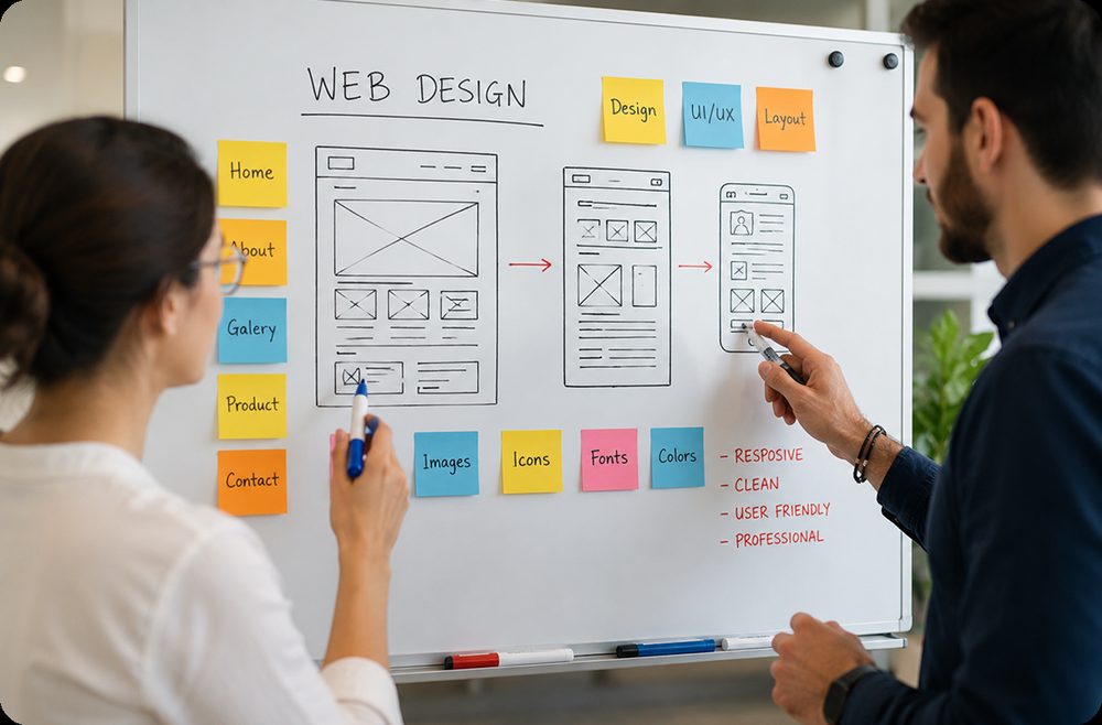 Web design planning